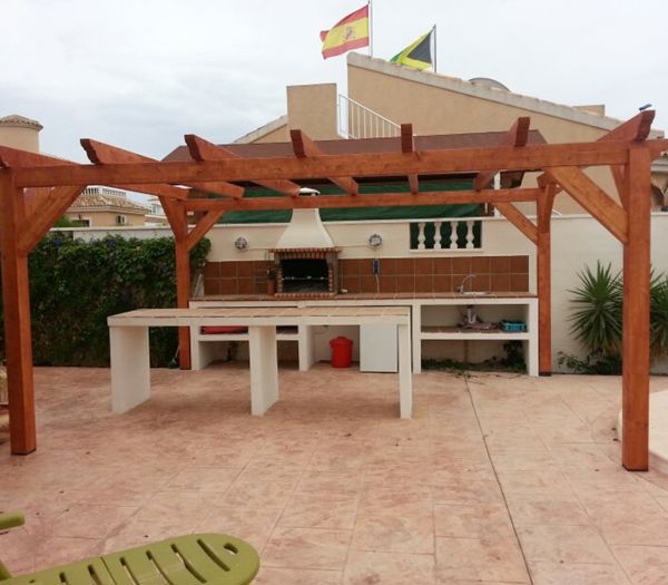 Pérgola abierta