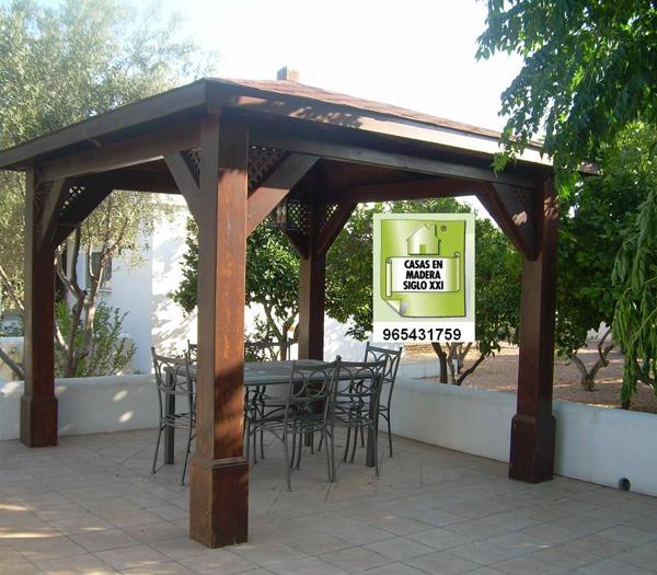 Pérgola a 4 aguas