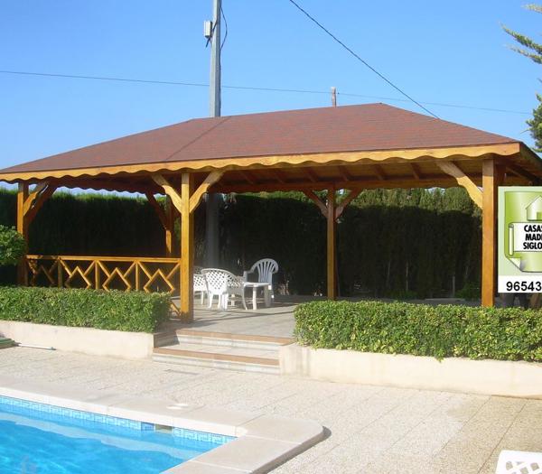 Pérgola a 4 aguas